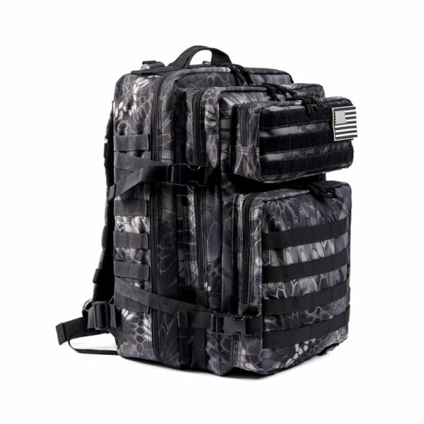 Sac à dos personnalisable camouflage python noir