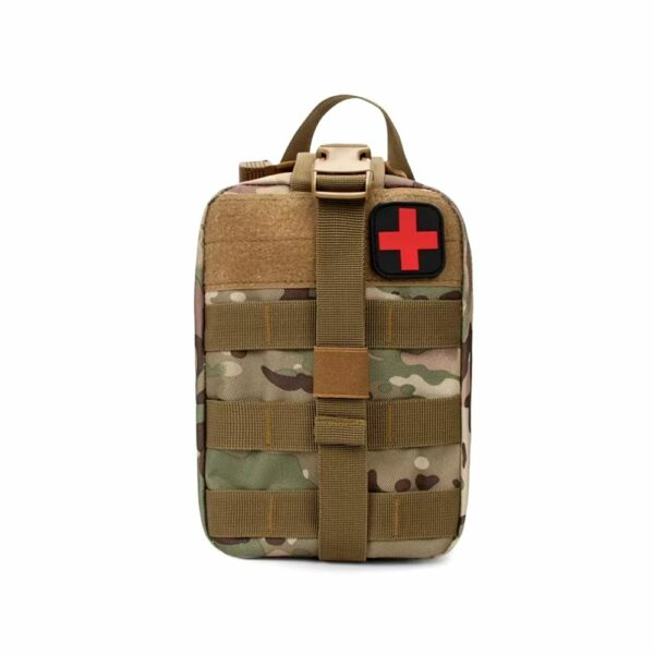 Trousse de secours MOLLE verte camouflage