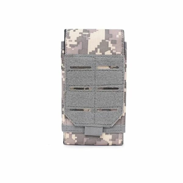 Etui smartphone MOLLE camouflage gris