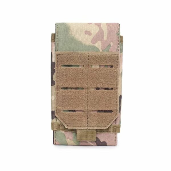 Etui smartphone MOLLE camouflage vert-gris