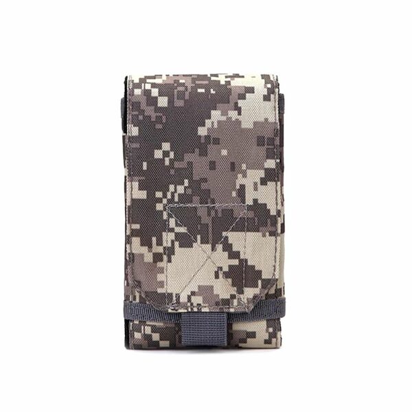 Etui smartphone MOLLE camouflage pixel gris